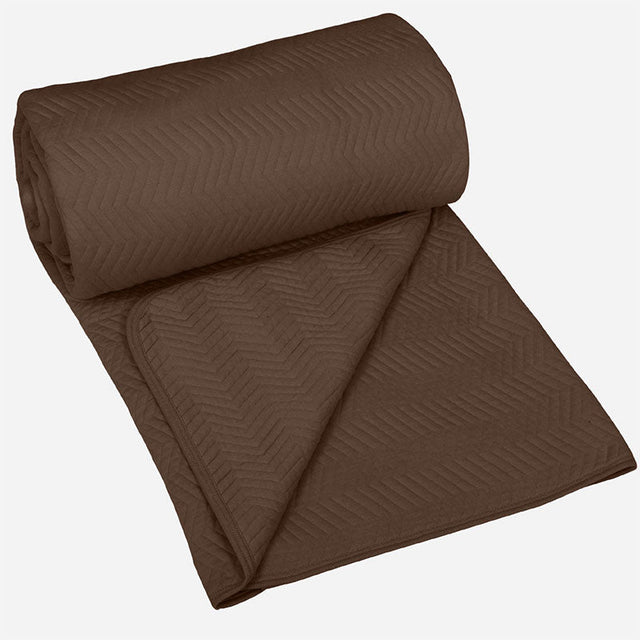 King Size Cotton Jersey Bedcover Chevron Green - Bodycare