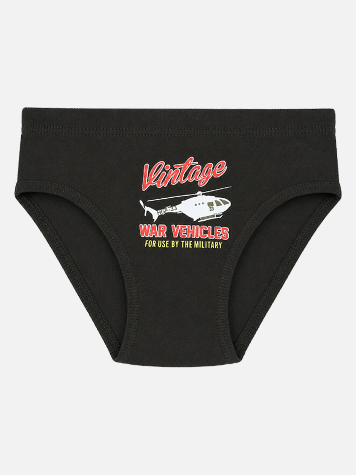 Unisex Kids 100% Cotton Briefs with Breathable Soft Innerwear Comfort for Everyday Essentials - Pack of 6