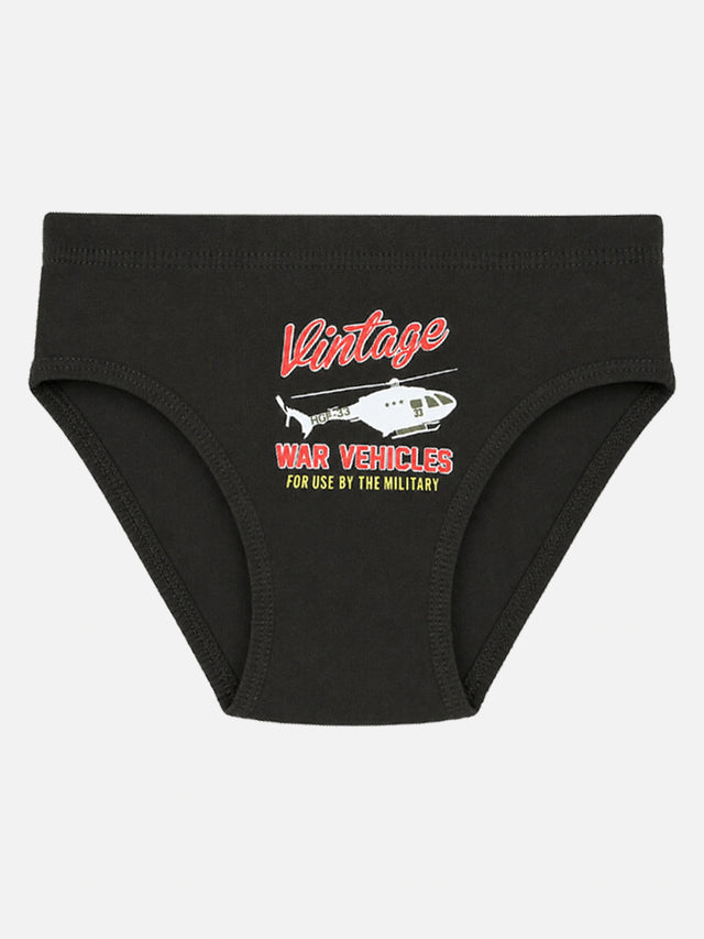 Unisex Kids 100% Cotton Briefs with Breathable Soft Innerwear Comfort for Everyday Essentials - Pack of 6