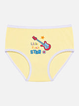 Baby Girls Cotton Printed Panty with Top Elastic Waistband for Comfortable Innerwear Essentials - Pack of 6