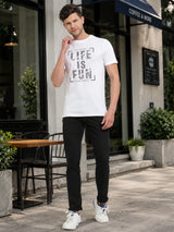 Men T-Shirt Round Neck Half Sleeves with Clean Everyday Styling for Casual Wear and Wardrobe Basics Essentials