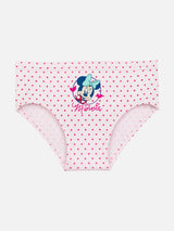 Girls Minnie & Friends 100% Cotton Panty with Inner Elastic for Skin Friendly Everyday Innerwear - Pack of 3