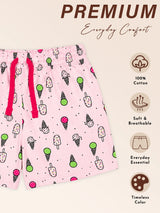 Baby Girls Printed Shorts with Casual Babywear Styling for Everyday Comfort, Easy Movement and Regular Use