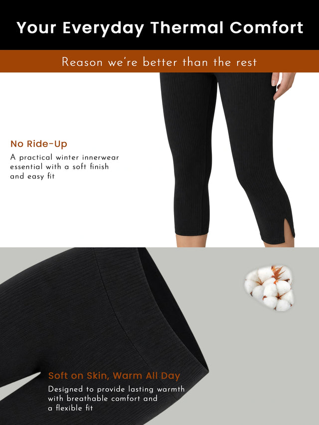 Women Cotton Thermal Bottom for Winter Wear, Warm Base Layer Comfort and Regular Cold-Weather Everyday Use