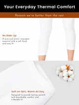 Women Regular Mid Rise Thermal Bottom for Winter Base Layering, Cold-Weather Comfort and Everyday Warm Innerwear - Pack of 1