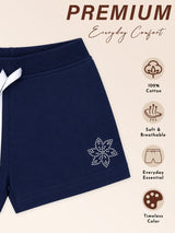 Baby Girls Solid Shorts with Easy Pull-On Comfort for Casual Wear, Lounge Wear and Everyday Movement - Pack of 2