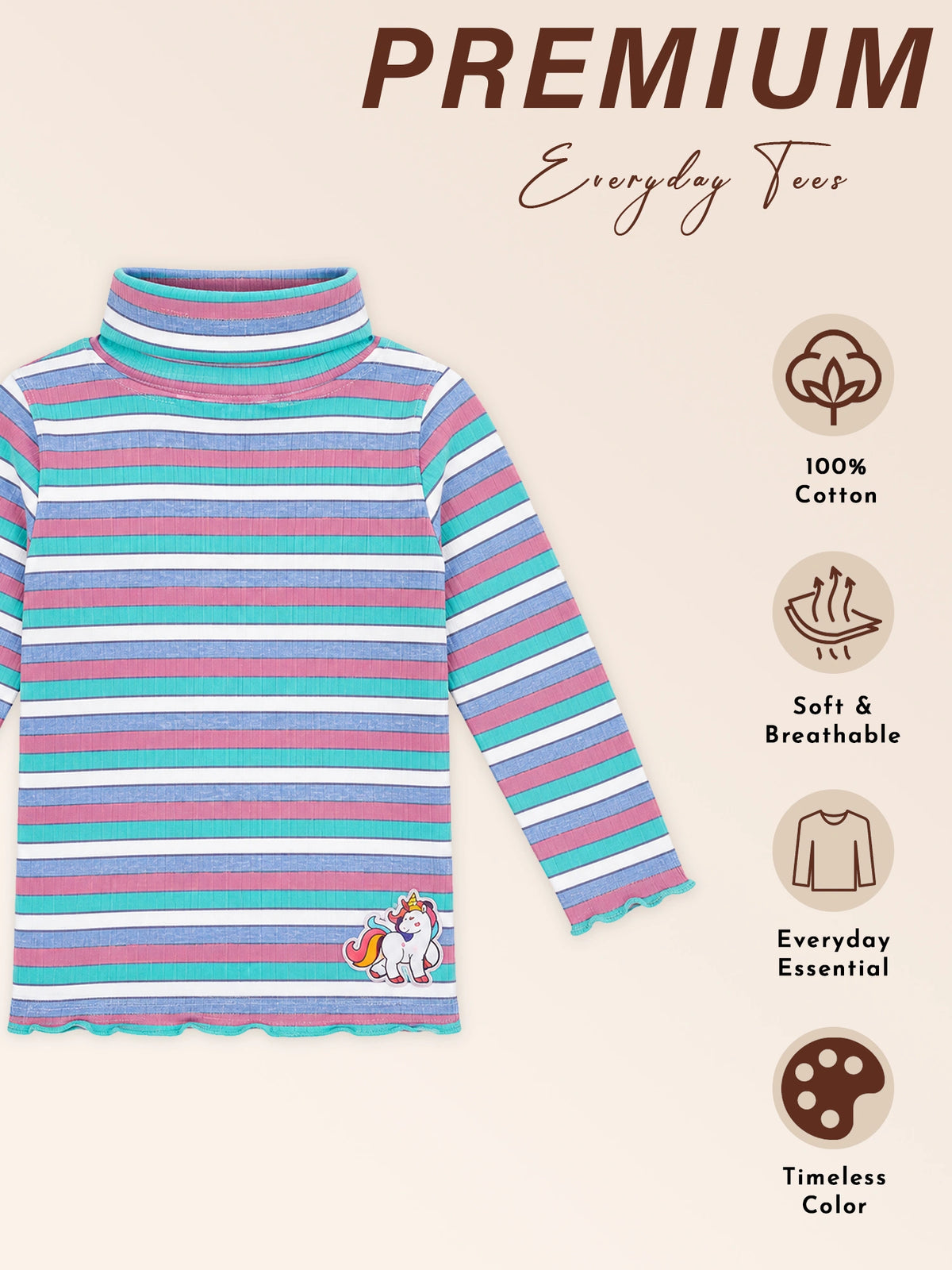 Girls Printed T-Shirt for Casual Wear, Everyday Comfort, Easy Styling and Regular Wardrobe Use for Daily Dressing