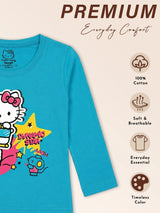 Baby Girls Minnie & Friends T-Shirt Round Neck Full Sleeves Character Print Top for Playtime and Casual Outfits