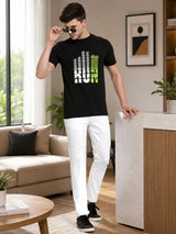 Men T-Shirt Round Neck Half Sleeves with Clean Casual Styling for Everyday Wear and Easy Layering Comfort