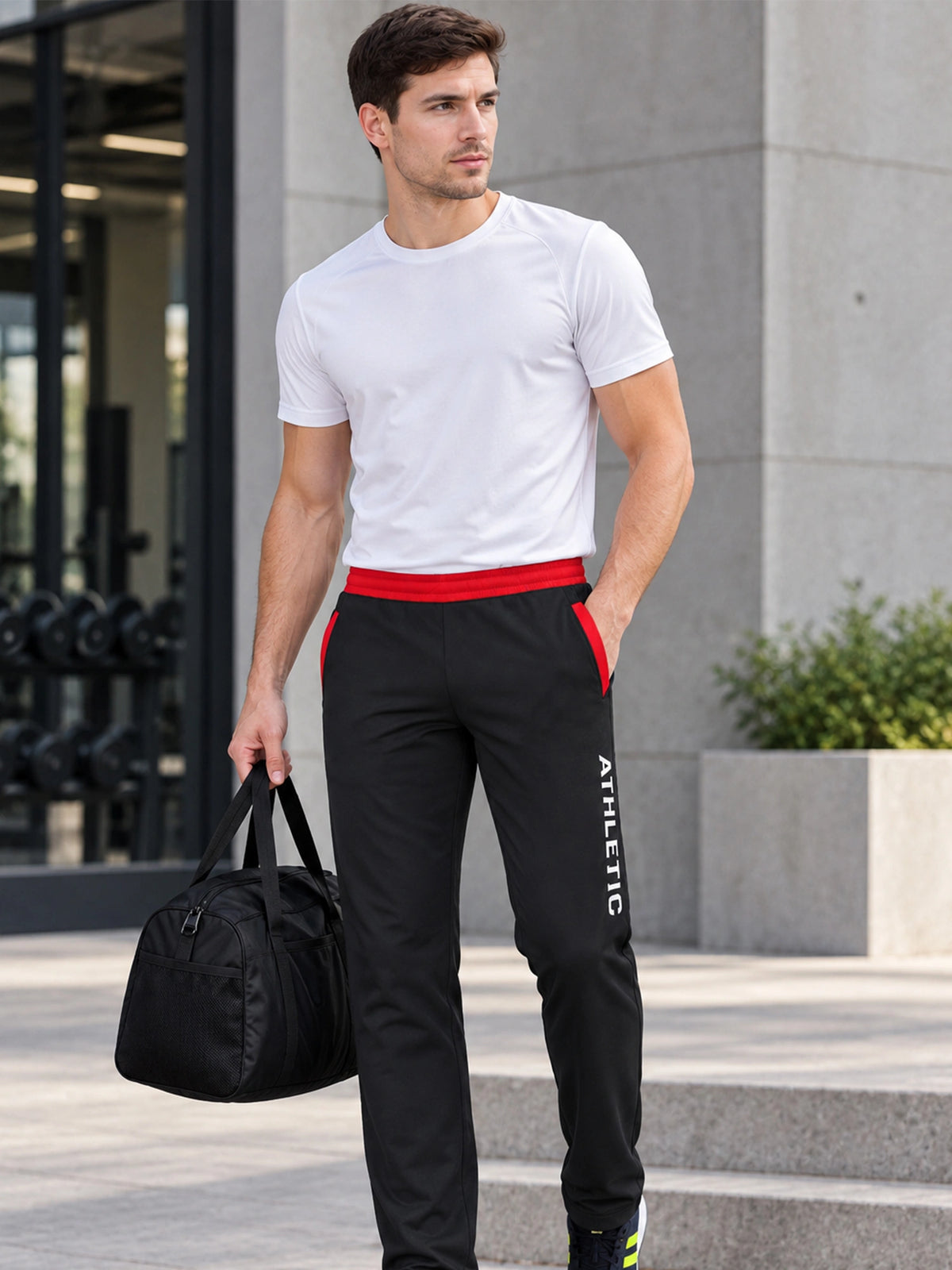 Men Cotton Track Pant with Side Pockets for Comfortable Lounge Wear, Casual Wear and Easy Everyday Movement - Pack of 1