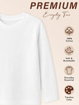 Baby Girls Round Neck Full Sleeves T-Shirt for Everyday Comfort, Casual Wear and Regular Wardrobe Use - Pack of 2