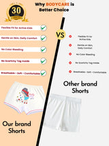 Girls Boyshorts Inner Elastic Pack of 4 - Bodycare