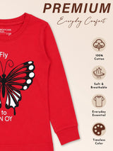 Baby Girls Solid T-Shirt Round Neck Full Sleeves Casual Wear Top for Playtime, Travel and Everyday Outfits - Pack of 1