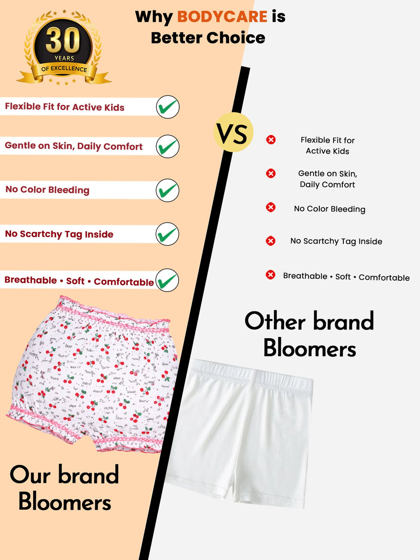 Girls Bloomer Attach Elastic Pack of 3