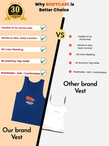 Boys Cars Vest Round Neck Sleeveless Pack of 3