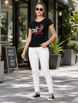 Women T-Shirt Round Neck Half Sleeves with Solid Styling for Casual Wear, Layering and Everyday Comfort