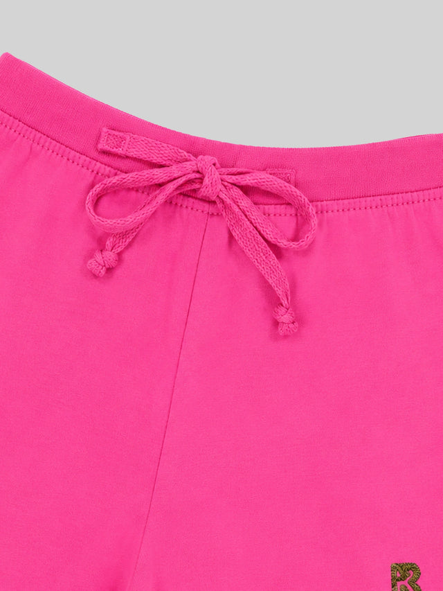 Baby Girls 100% Cotton Solid Shorts for Everyday Casual Wear, Easy Movement and Lounge Comfort - Pack of 1