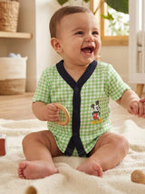 Baby Boys Mickey & Friends Innerwear Vest Front Open Half Sleeves for Easy Dressing and Everyday Comfort - Pack of 3