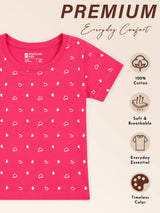 Baby Girls Antiviral 100% Cotton T-Shirt for Comfortable Regular Use and Everyday Casual Wear Essentials
