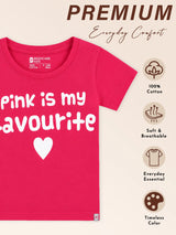 Baby Girls 100% Cotton Antiviral T-Shirt for Comfortable Casual Wear and Everyday Wardrobe Essentials
