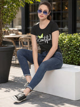 Women T-Shirt Half Sleeves Round Neck with Solid Casual Styling for Everyday Wear and Easy Pairing Comfort