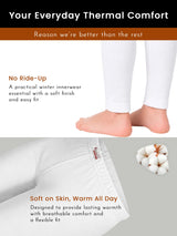 Boys Thermal Bottom for Winter Base Layering, Cold-Weather Comfort and Everyday Warm Innerwear Essentials - Pack of 1