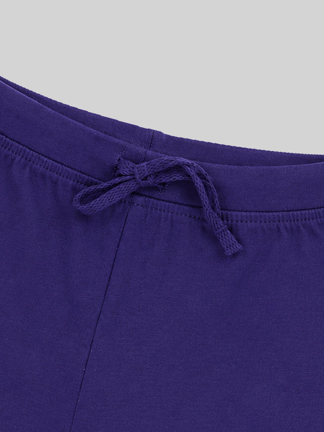 Baby Girls 100% Cotton Solid Shorts for Everyday Casual Wear, Easy Movement and Lounge Comfort - Pack of 1