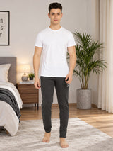 Men Fleece Track Pant with Regular Fit Sports Jogger Styling for Gym, Workout, Lounge Wear and Travel Comfort