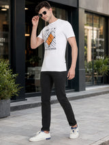 Men Solid T-Shirt Round Neck Half Sleeves with Casual Styling for Everyday Wear and Easy Wardrobe Pairing