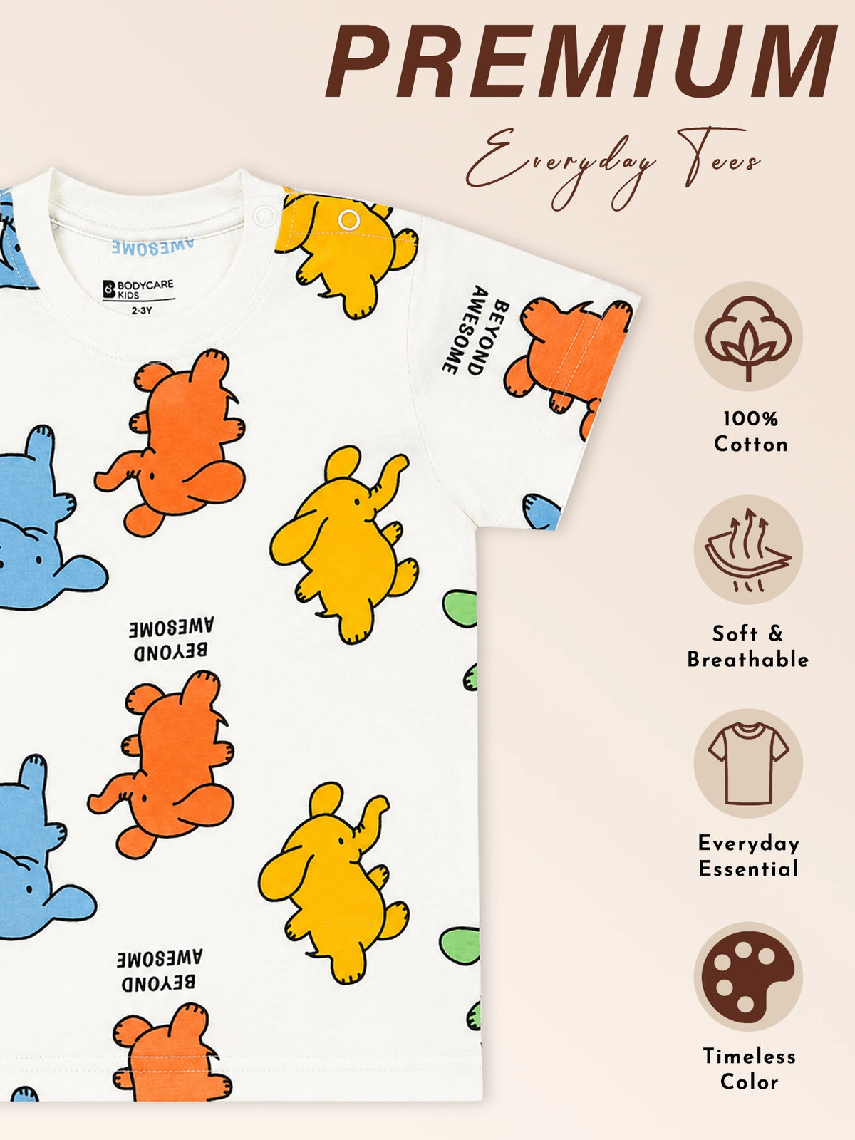 Baby Boys Cotton T-Shirt and Half Pant Set with Regular Fit for Summer Casual Wear and Playtime - Pack of 1