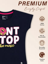 Baby Girls Round Neck Half Sleeve T-Shirt for Casual Wear, Easy Movement, Everyday Comfort and Regular Wardrobe Use