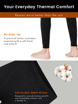 Men Thermal Bottom with Full Length Thin Fabric Warmth, Comfortable Winter Innerwear Fit and Cold Weather Essential