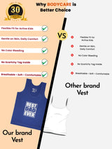Unisex Baby 100% Cotton Round Neck Sleeveless Vest for Everyday Innerwear Comfort and Easy Dressing - Pack of 3