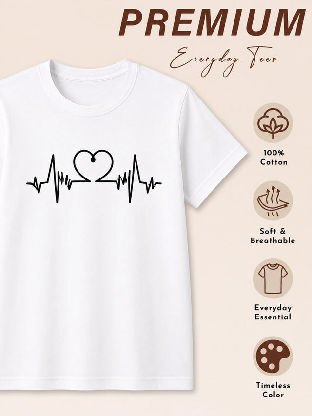 Men Cotton Printed Round Neck Half Sleeve T-Shirt with Regular Fit for Casual Styling and Everyday Wardrobe Use - Pack of 1