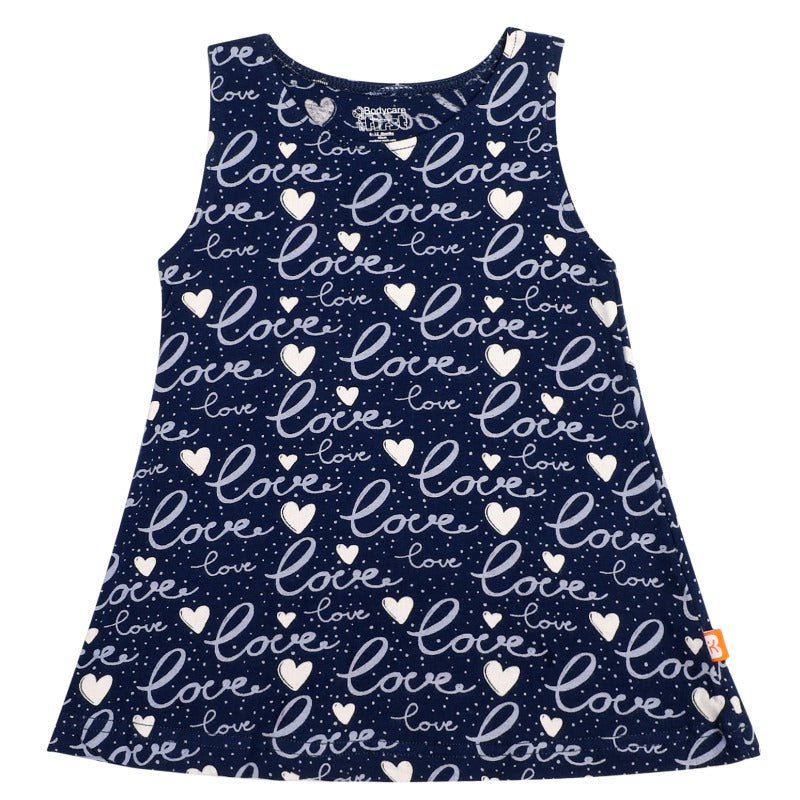 Baby Girls Sleeveless Round Neck Frock