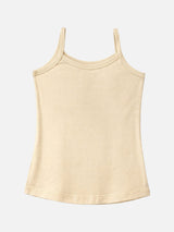 Girls Plain Vest 100% Cotton Sleeveless Innerwear Camisole and U-Neck Styling for Lightweight Comfort - Pack of 3