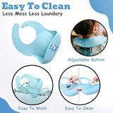 Baby Bibs for Boys Girls | Soft Cotton Waterproof Feeding Bibs |Reusable, Washable, Unisex Infant Bib Set