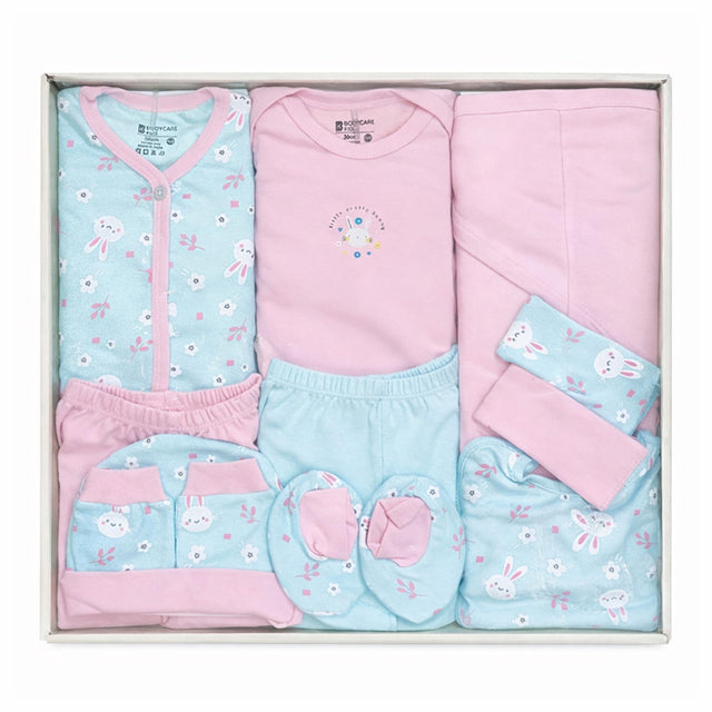 Bodycare Newborn Baby Gift Set for Boys & Girls, Cotton Clothing Set, Hospital Ready Combo Gift Hamper (5 Pcs, 0-6 Months)
