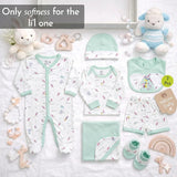 Bodycare Newborn Baby Gift Set for Boys & Girls, Cotton Clothing Set, Hospital Ready Combo Gift Hamper (7 Pcs, 0-6 Months)