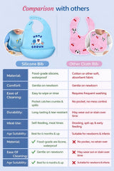 Baby Bibs Pack of 6 - Assorted-1 - F