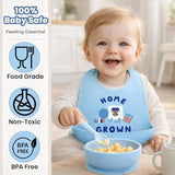 Baby Bibs for Boys Girls | Soft Cotton Waterproof Feeding Bibs |Reusable, Washable, Unisex Infant Bib Set