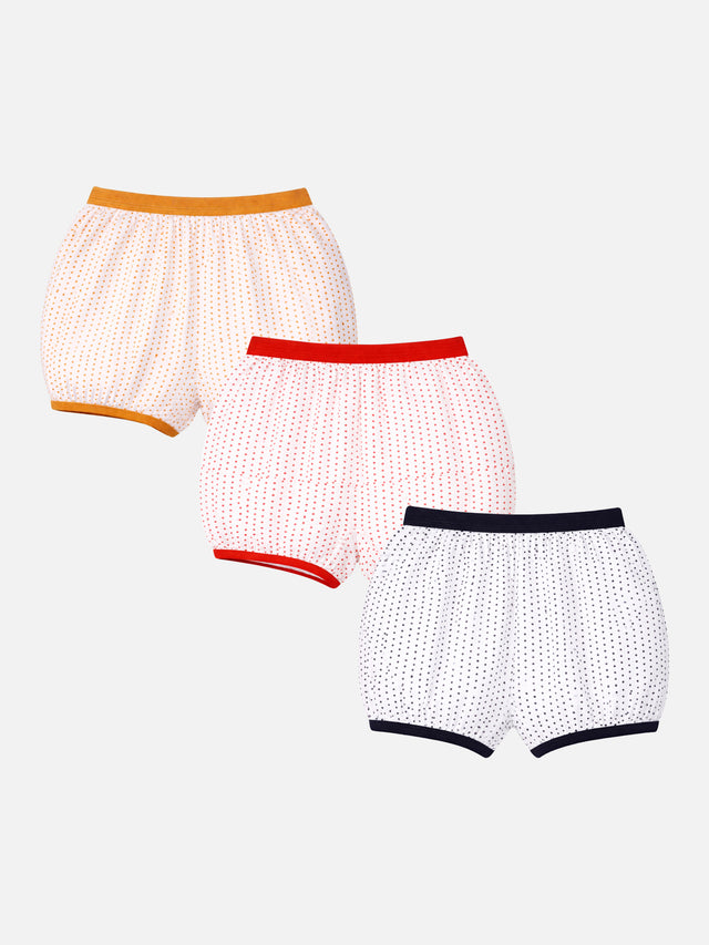 Unisex Bloomer Top Elastic for Everyday Comfort, Easy Movement and Baby Innerwear Wardrobe Essentials - Pack of 3
