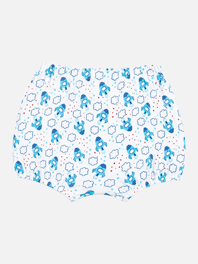 Baby Boys Printed Trunk with Inner Elastic Waistband for Comfortable Innerwear Essentials and Regular Use - Pack of 6