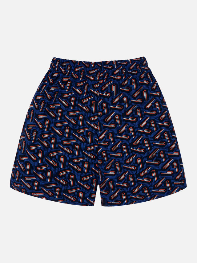 Boys Printed Shorts for Casual Wear, Lounge Comfort, Easy Movement and Regular Wardrobe Use - Pack of 6