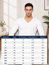 Men Antibacterial Thermal Top with V Neck and Full Sleeves for Winter Base Layering and Cold-Weather Comfort Essentials