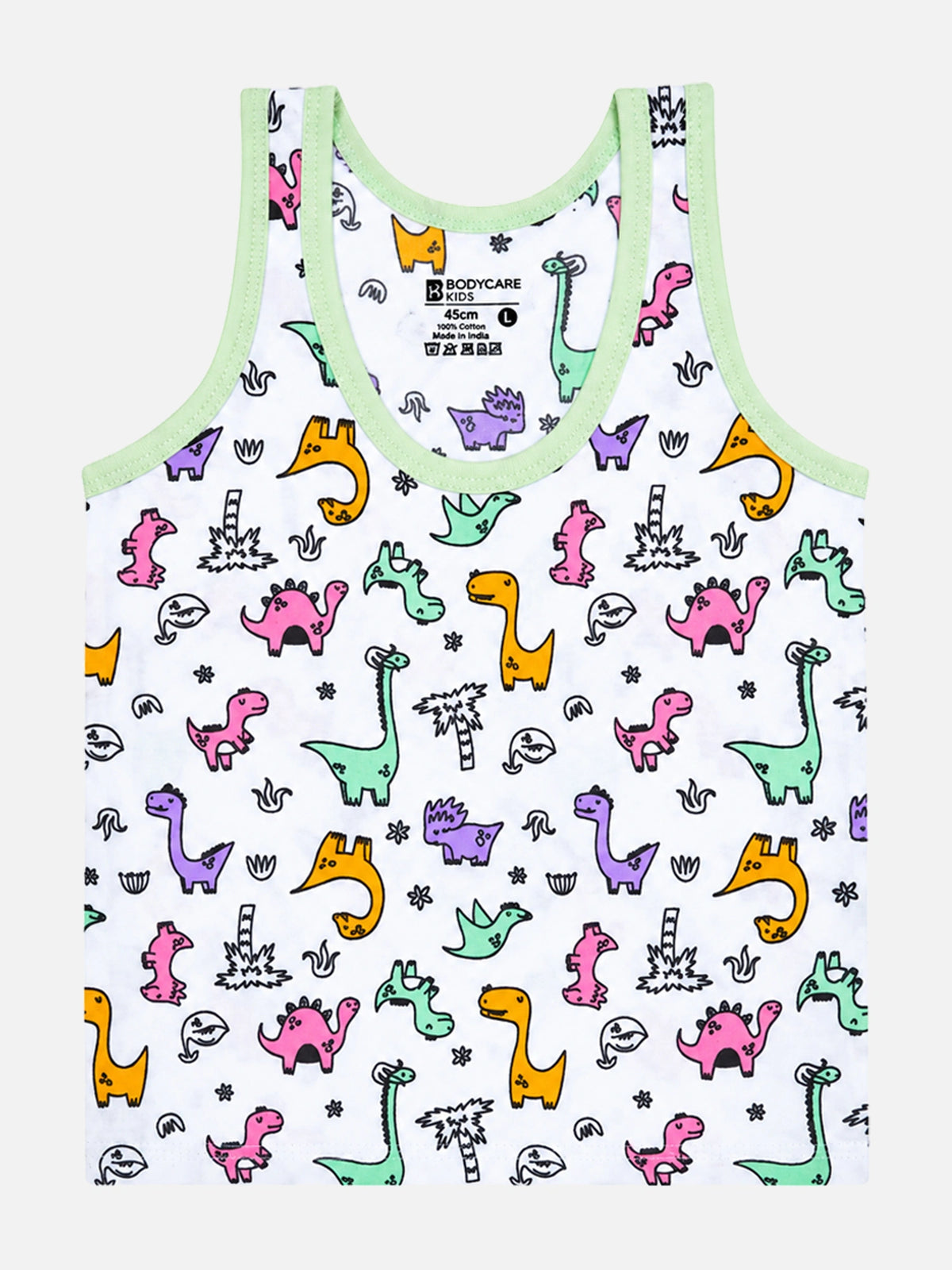 Boys 100% Cotton Round Neck Sleeveless Vest for Everyday Innerwear Comfort and Easy Layering - Pack of 3