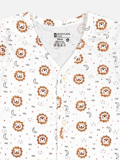 Baby Front Open Half Sleeves Short Suit Single Jersey Style 7901