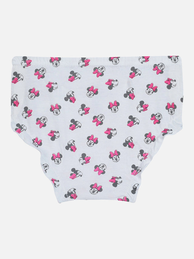 Baby Girls Minnie & Friends Innerwear Panty Cotton Solid with Inner Elastic for Everyday Comfort - Pack of 4