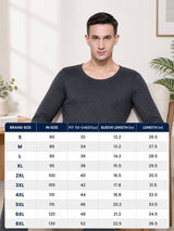 Men Thermal Top with V Neck Full Sleeves, Warm Innerwear Comfort and Clean Winter Essential Styling - Pack of 1