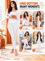 Women Extra Soft Thermal Bottom for Winter Layering, Comfortable Coverage and Cold Weather Essentials - Pack of 1